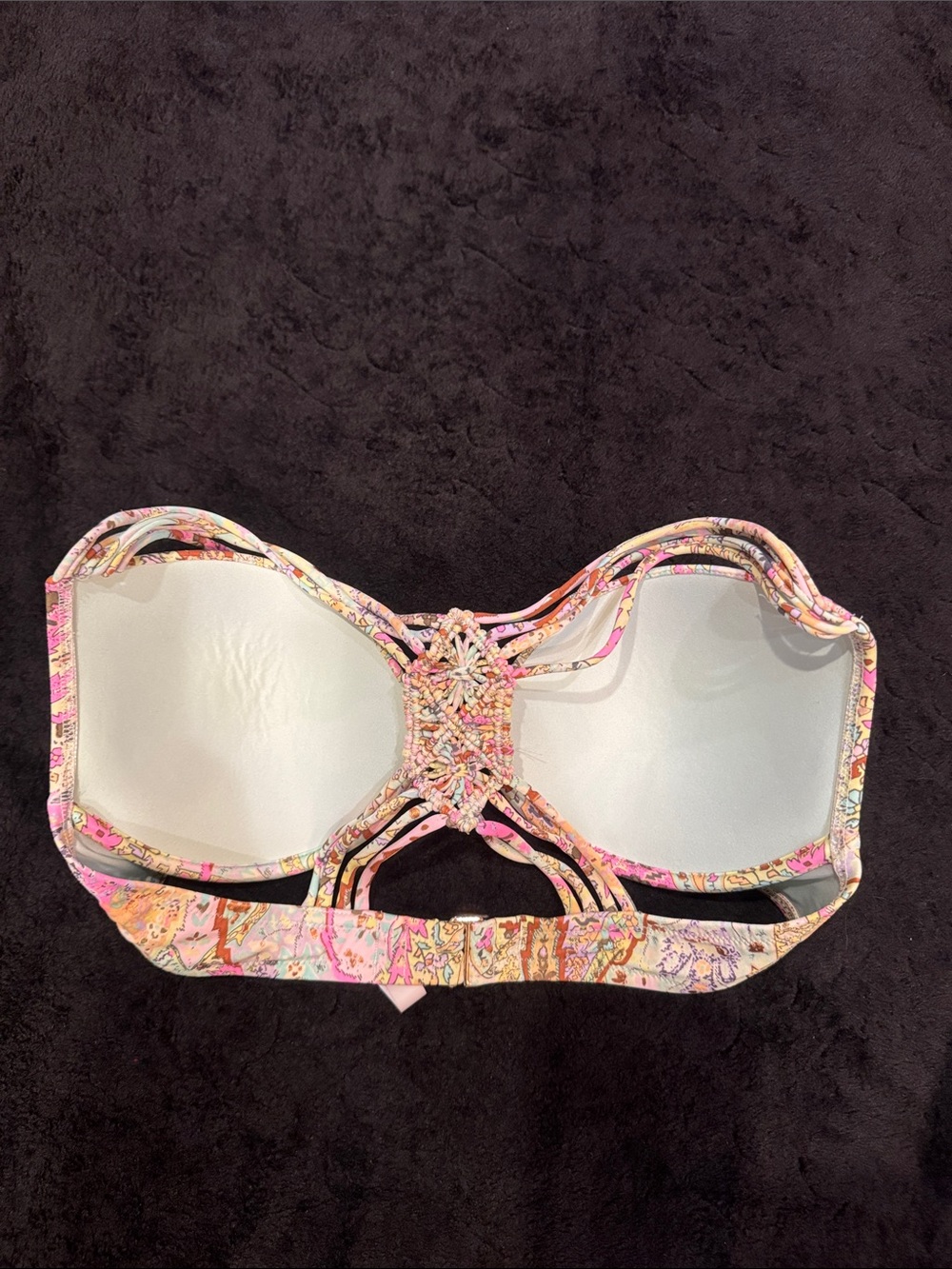 Victoria's Secret Paisley Bikini Top — Pink Multi - Picture 2 of 5